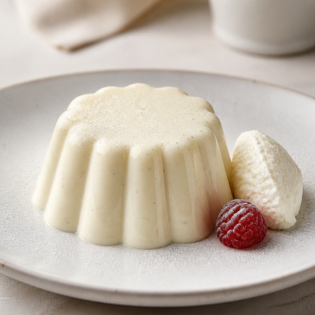 Bavarois de vainilla preparada como receta RAIAN