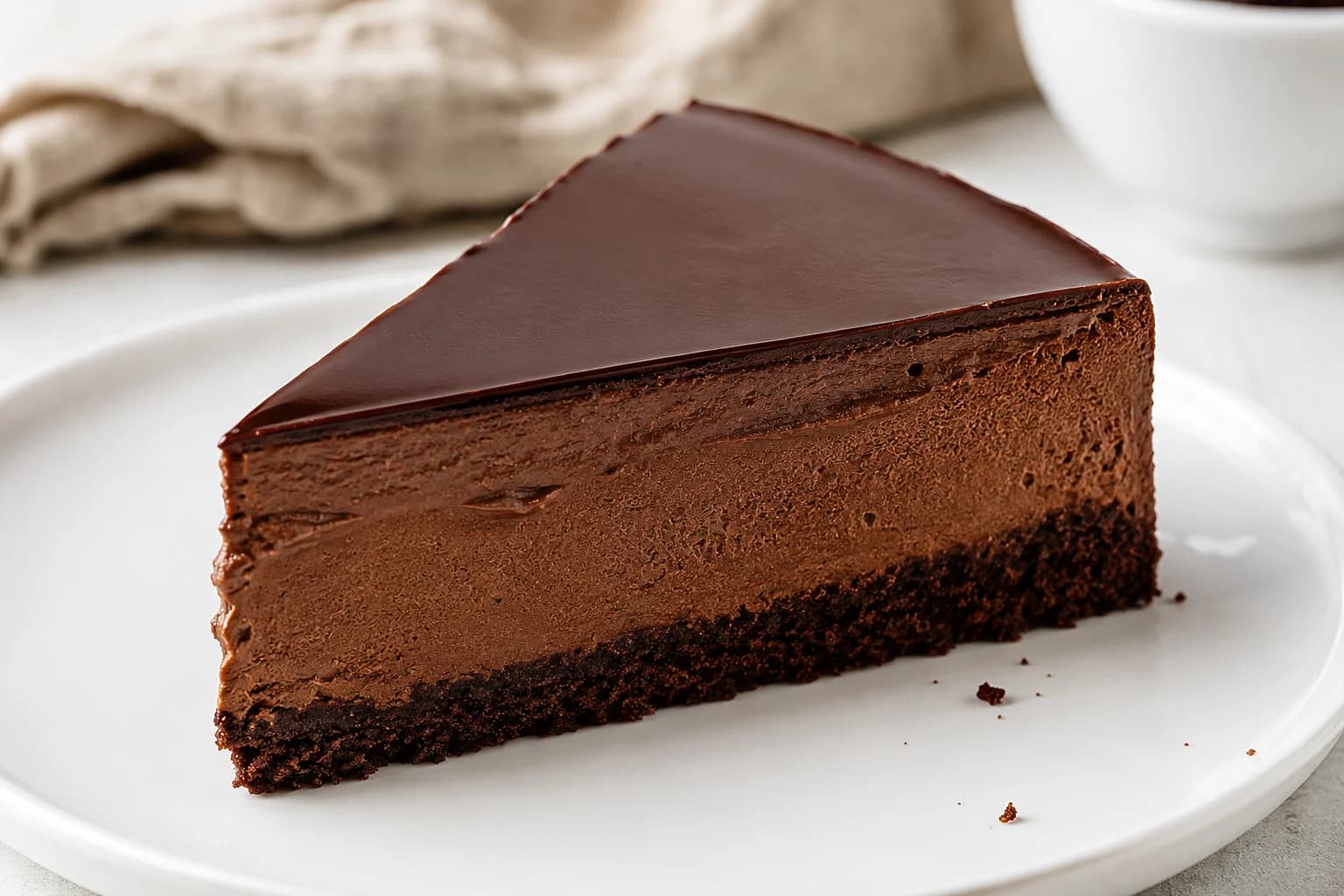 Bizcocho de cacao sin horno (no-bake chocolate cake) preparada como receta RAIAN