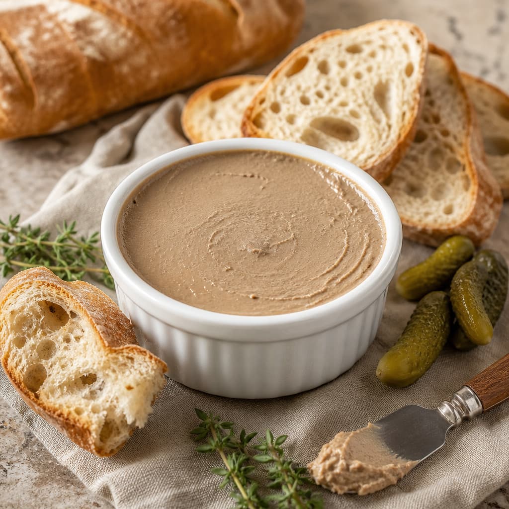Paté de pollo estabilizado preparada como receta RAIAN