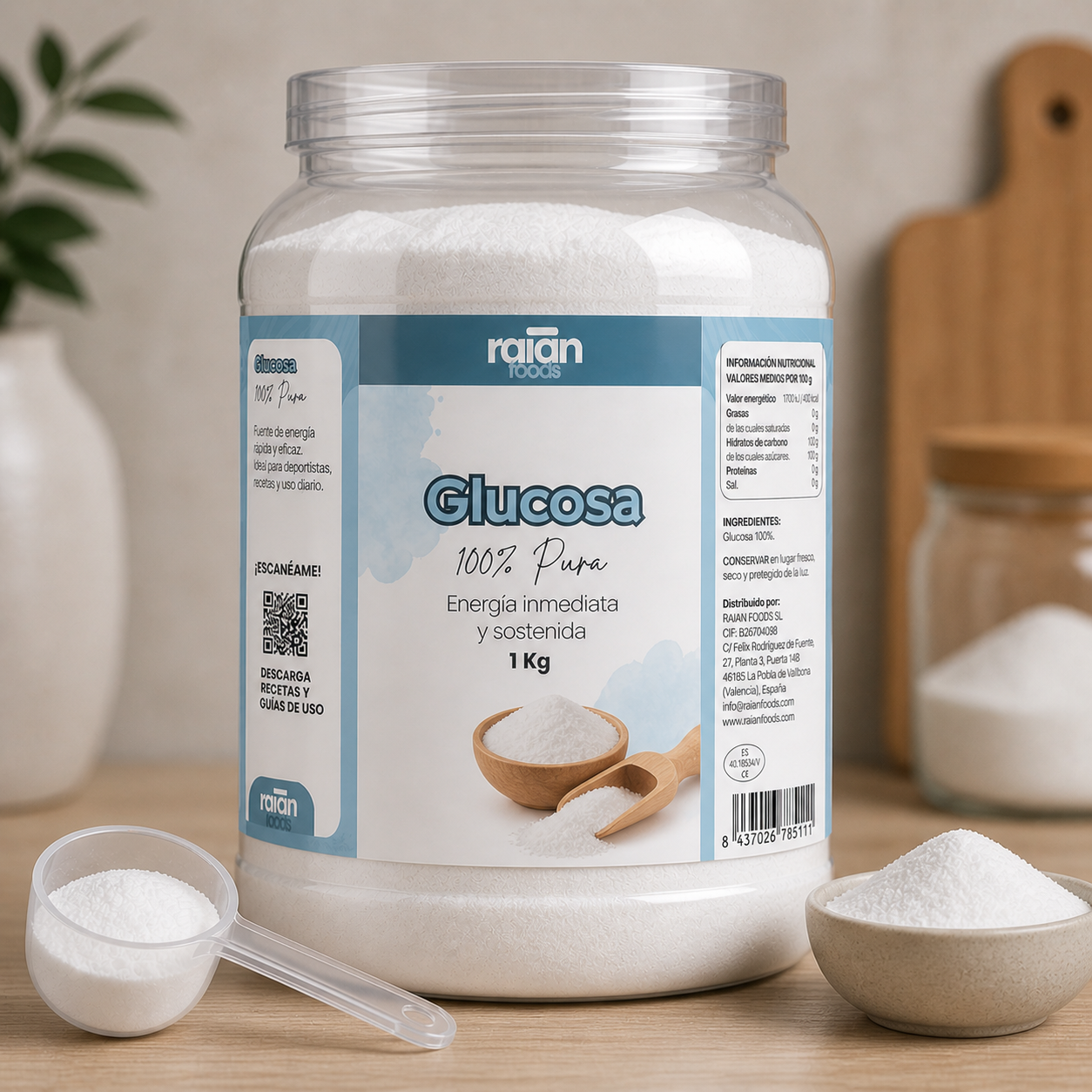Bote de glucosa RAIAN 1 kg
