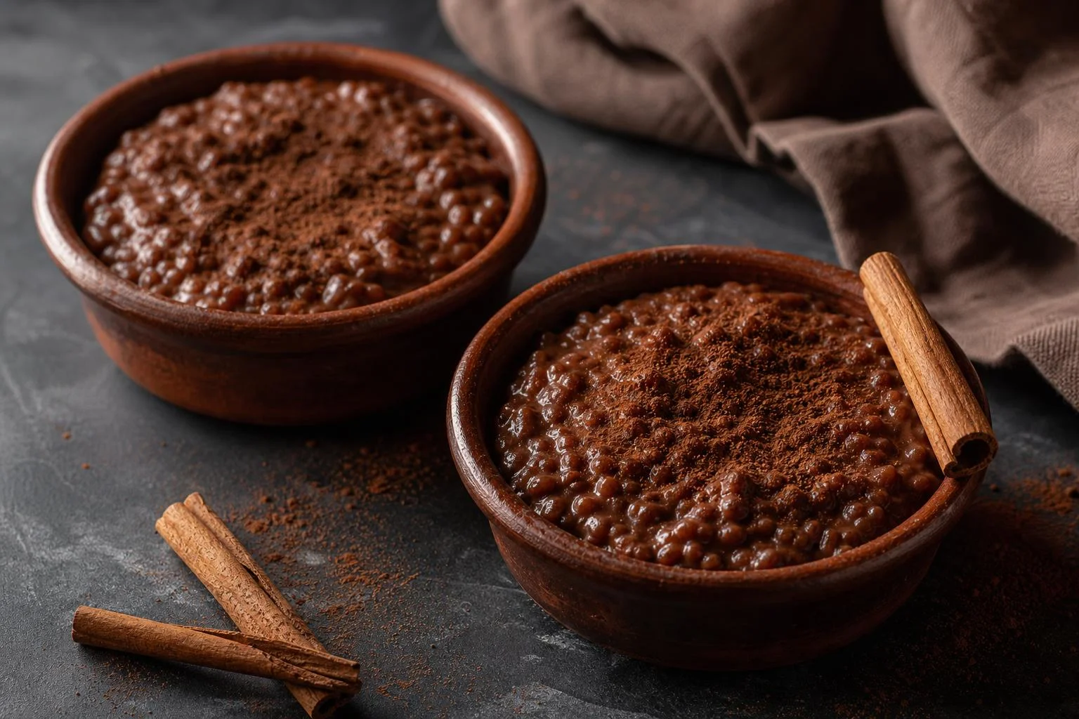 Arroz con leche de cacao RAIAN preparada como receta RAIAN