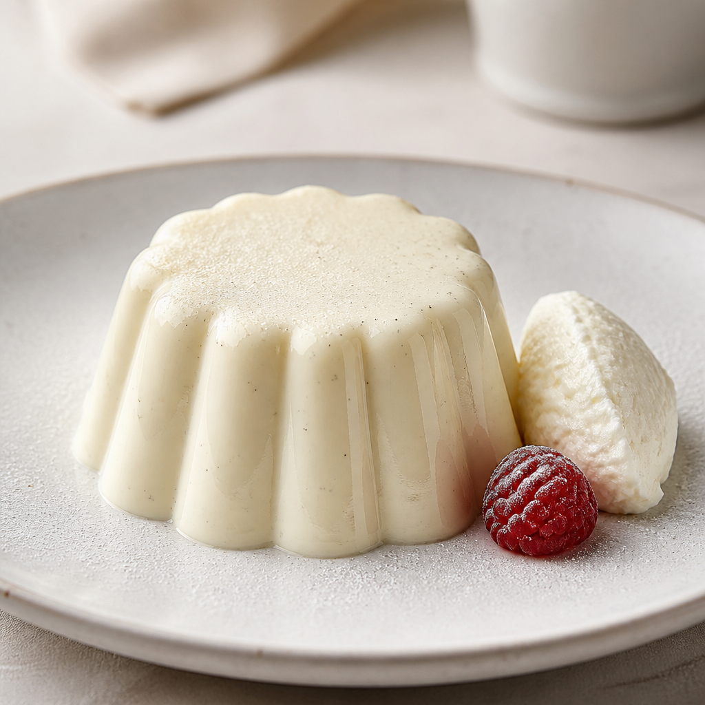 Bavarois de vainilla preparada como receta RAIAN