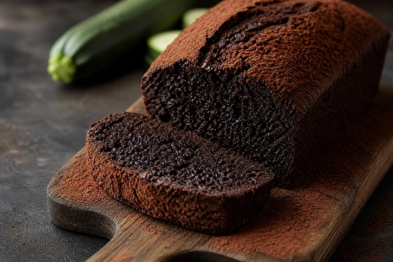 Bizcocho de cacao y calabacín RAIAN preparada como receta RAIAN