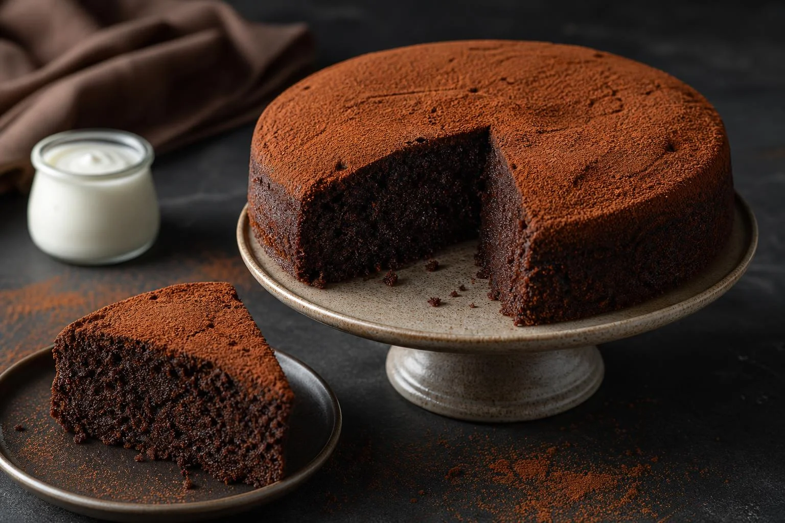 Bizcocho de yogur y cacao alcalino RAIAN preparada como receta RAIAN