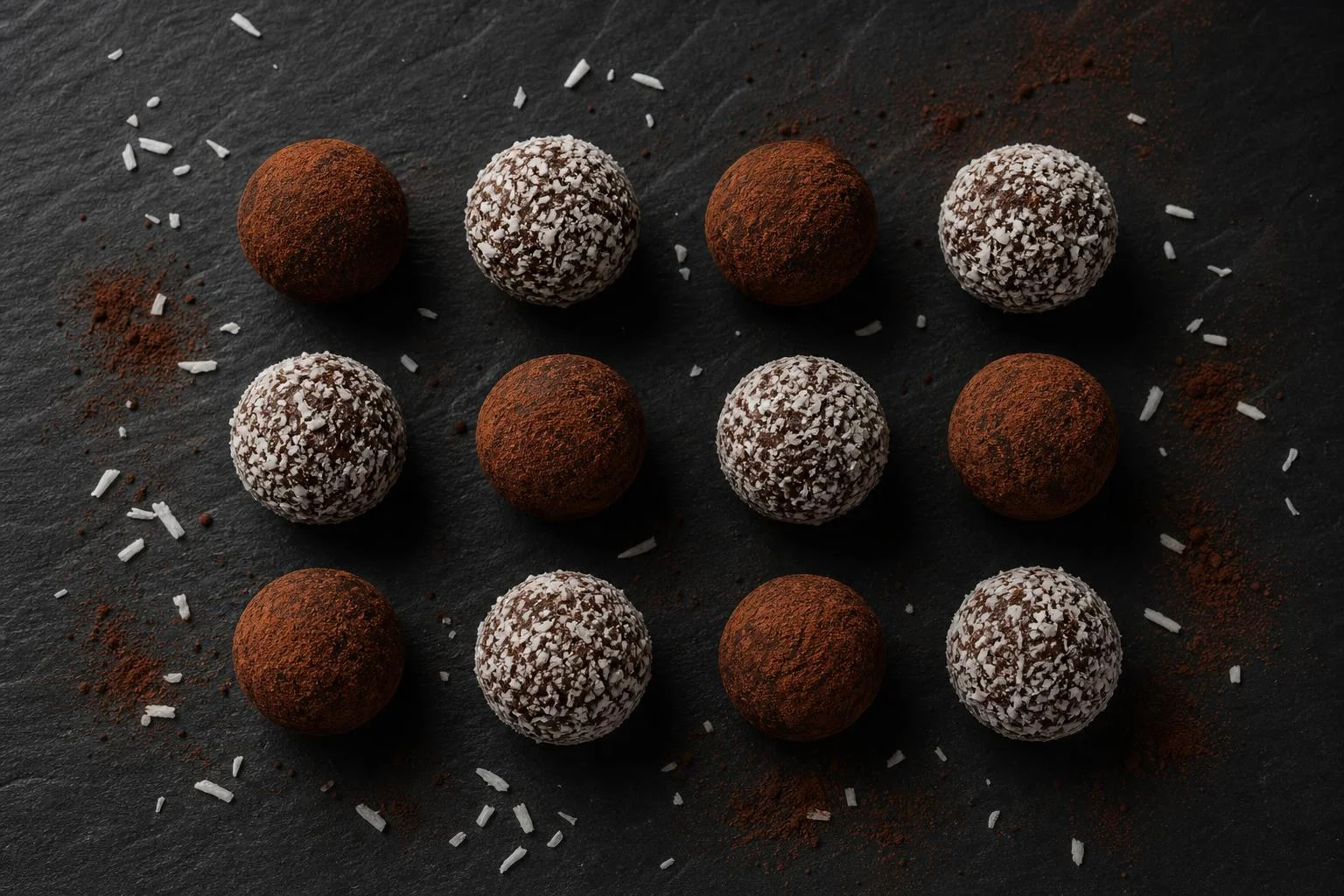 Bocaditos de cacao y coco RAIAN preparada como receta RAIAN