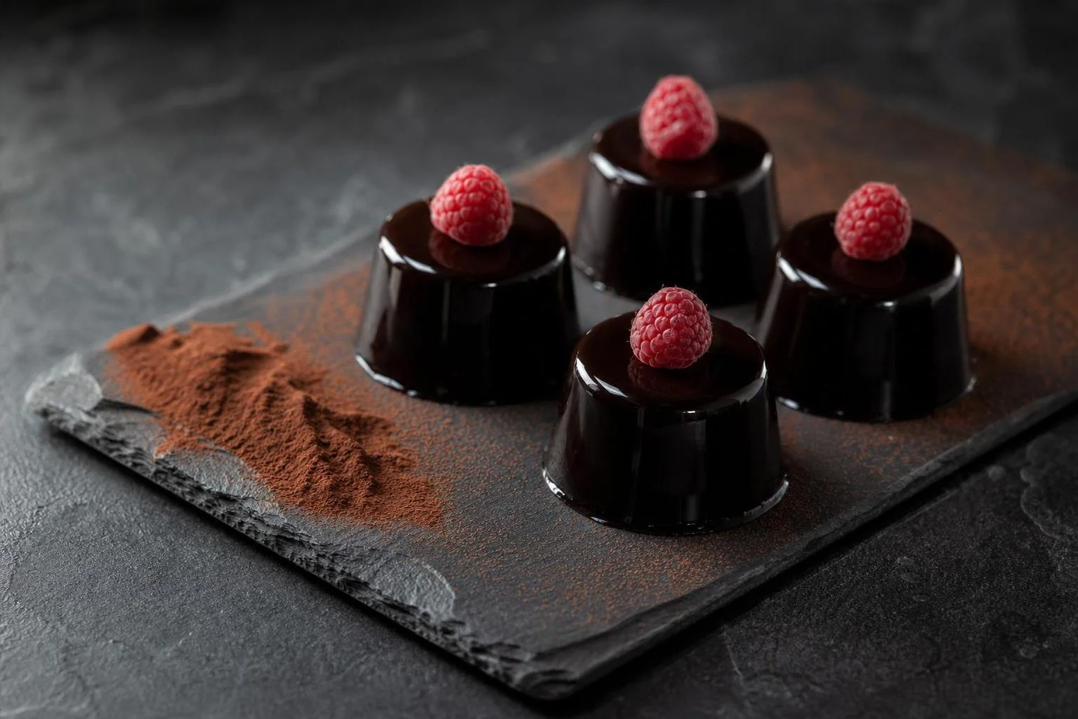 Gelatina de cacao con proteína RAIAN preparada como receta RAIAN