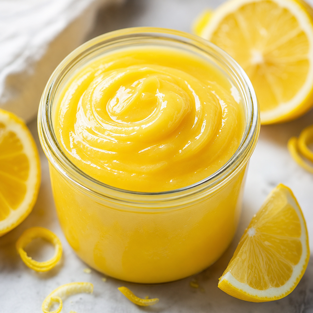 Lemon curd sedoso con glucosa preparada como receta RAIAN