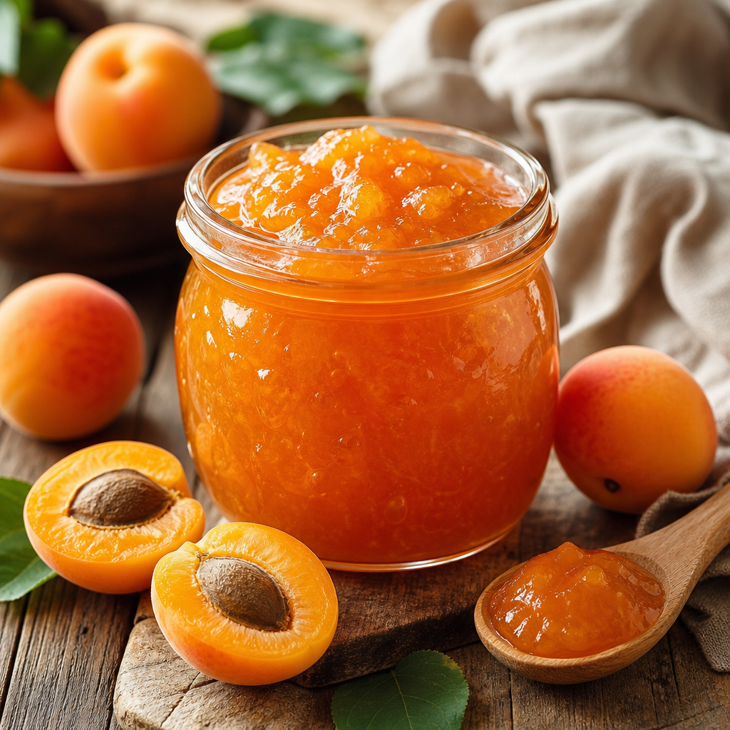 Mermelada de albaricoque casera con dextrosa preparada como receta RAIAN
