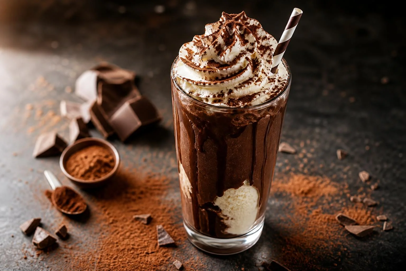Milkshake de chocolate casero RAIAN preparada como receta RAIAN
