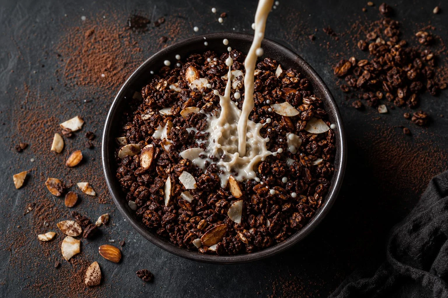 Muesli de cacao tostado RAIAN preparada como receta RAIAN