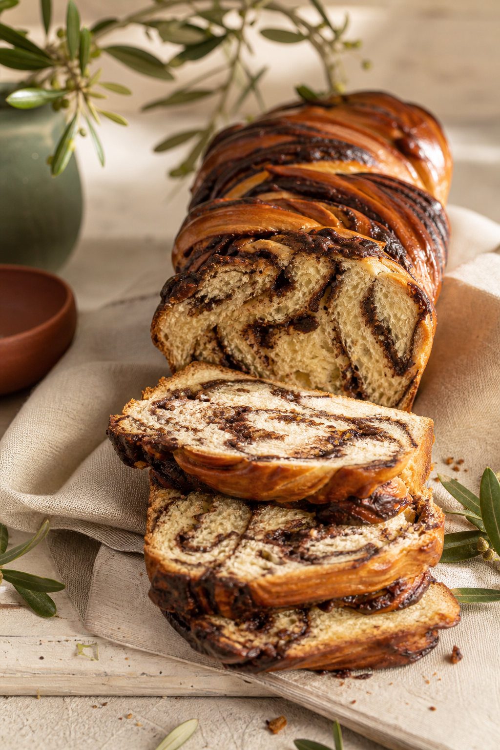 Pan brioche relleno de chocolate preparada como receta RAIAN