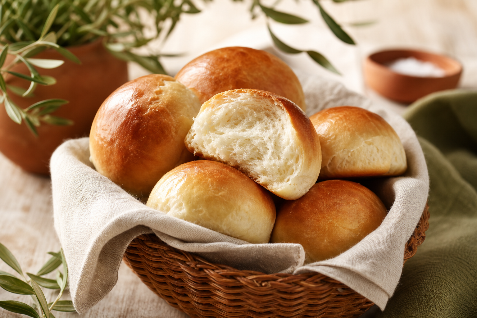 Pan de leche para desayuno preparada como receta RAIAN
