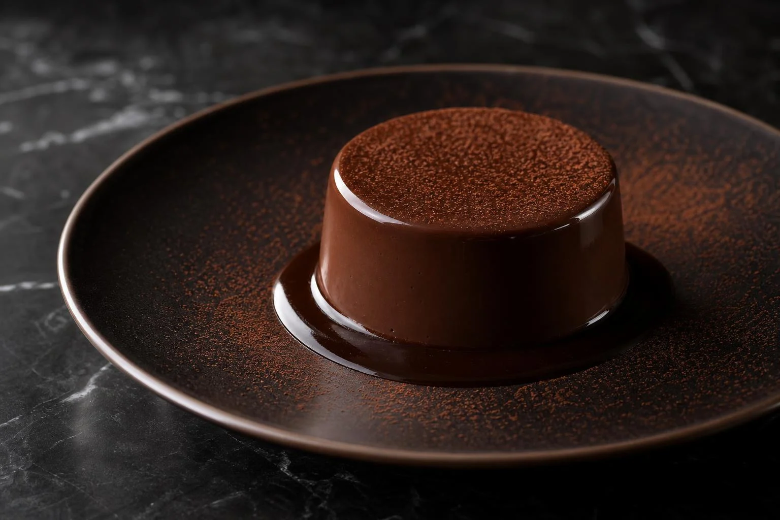 Panna cotta de cacao alcalino RAIAN preparada como receta RAIAN
