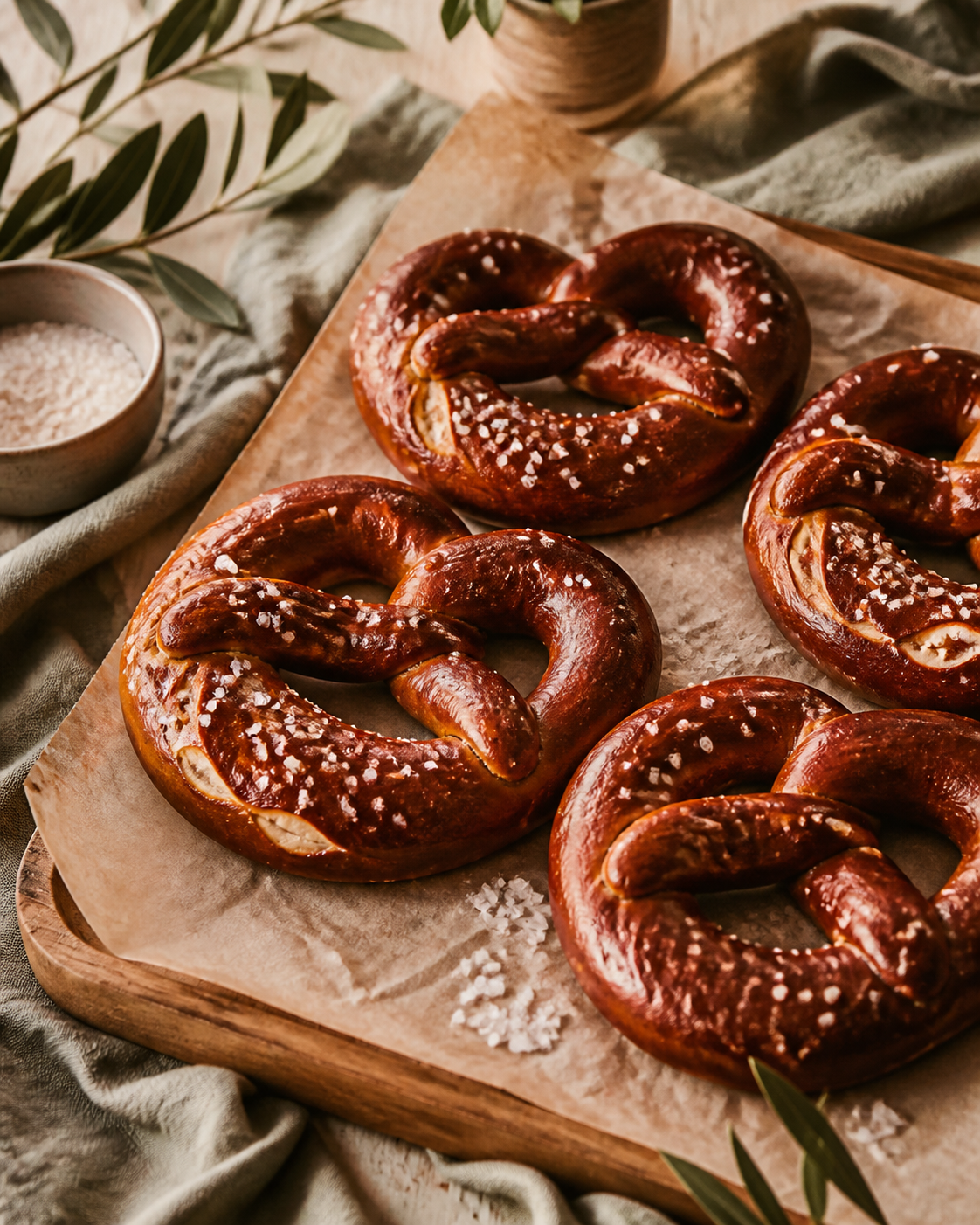 Pretzels alemanes caseros preparada como receta RAIAN