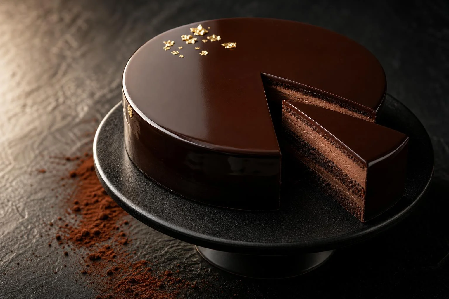 Tarta de mousse de chocolate negro RAIAN preparada como receta RAIAN