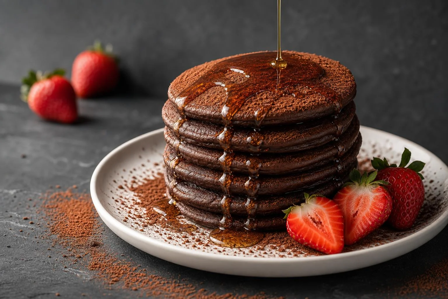 Tortitas americanas de cacao RAIAN preparada como receta RAIAN